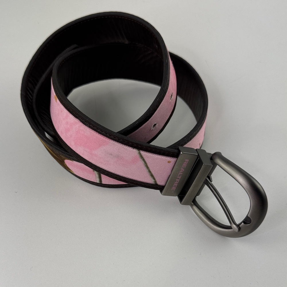 Realtree Pink and Brown Camouflage Belt